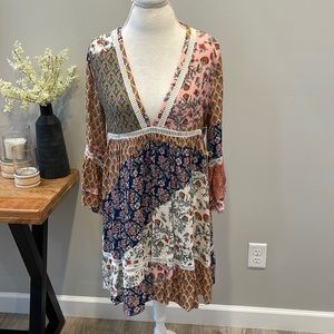 Boho long sleeve Dress